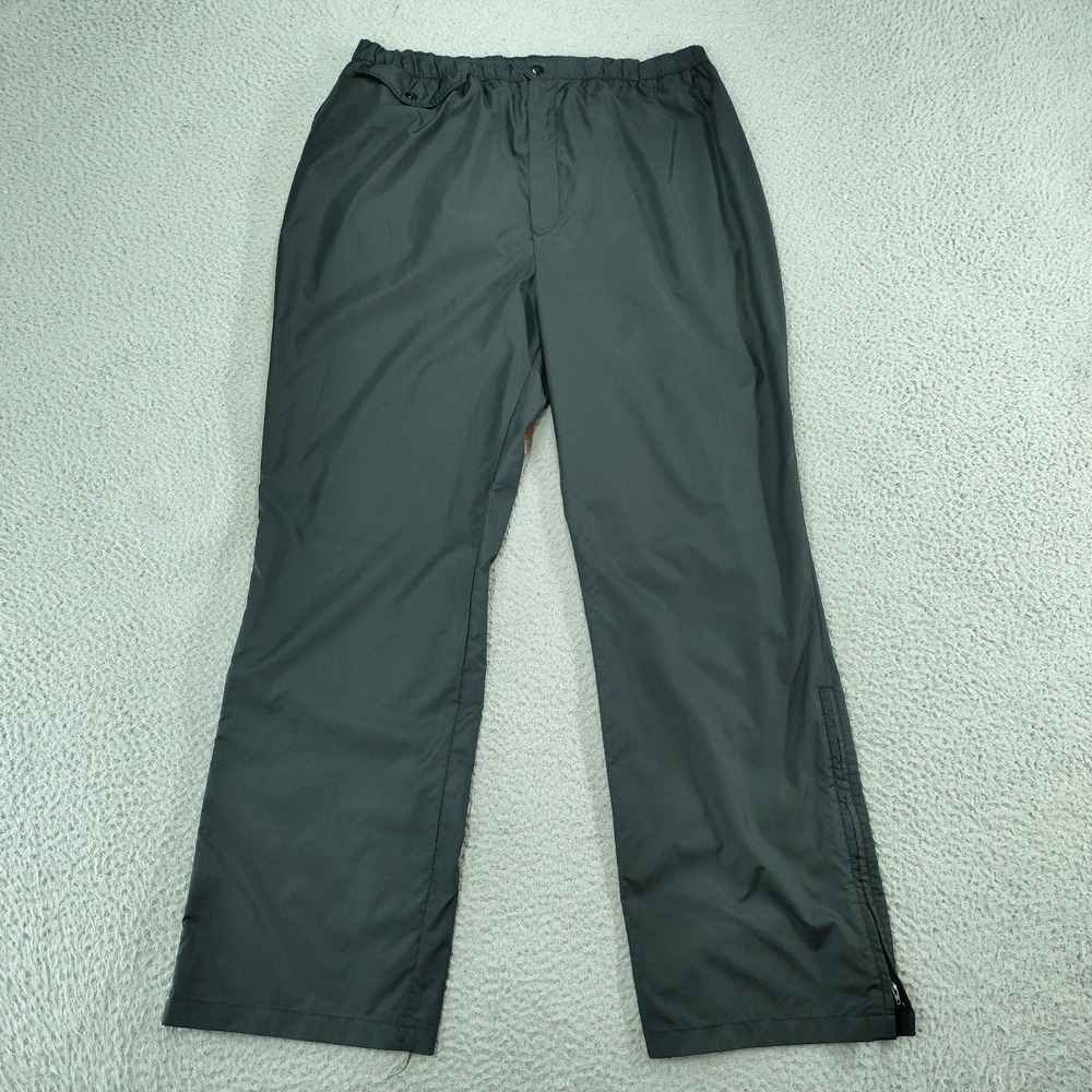 Vintage Sun Mountain Sports Rain Pants Mens XL Black Cirrus Rainsuit Golf Gear